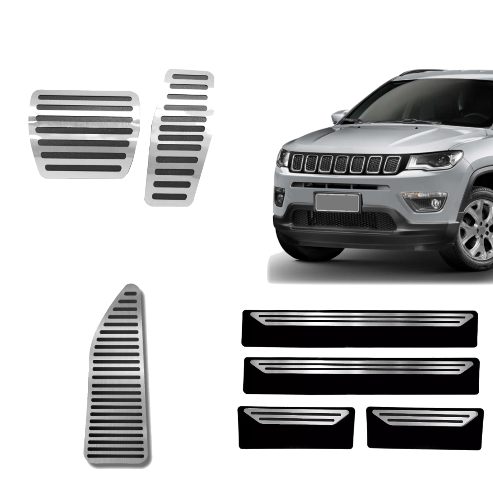 Descanso Soleira E Pedaleira At Liso Jeep Compass - 1