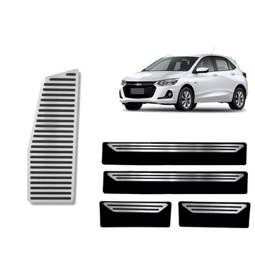 Soleira E Descanso Liso Chevrolet Onix 2020 Em Diante - 1