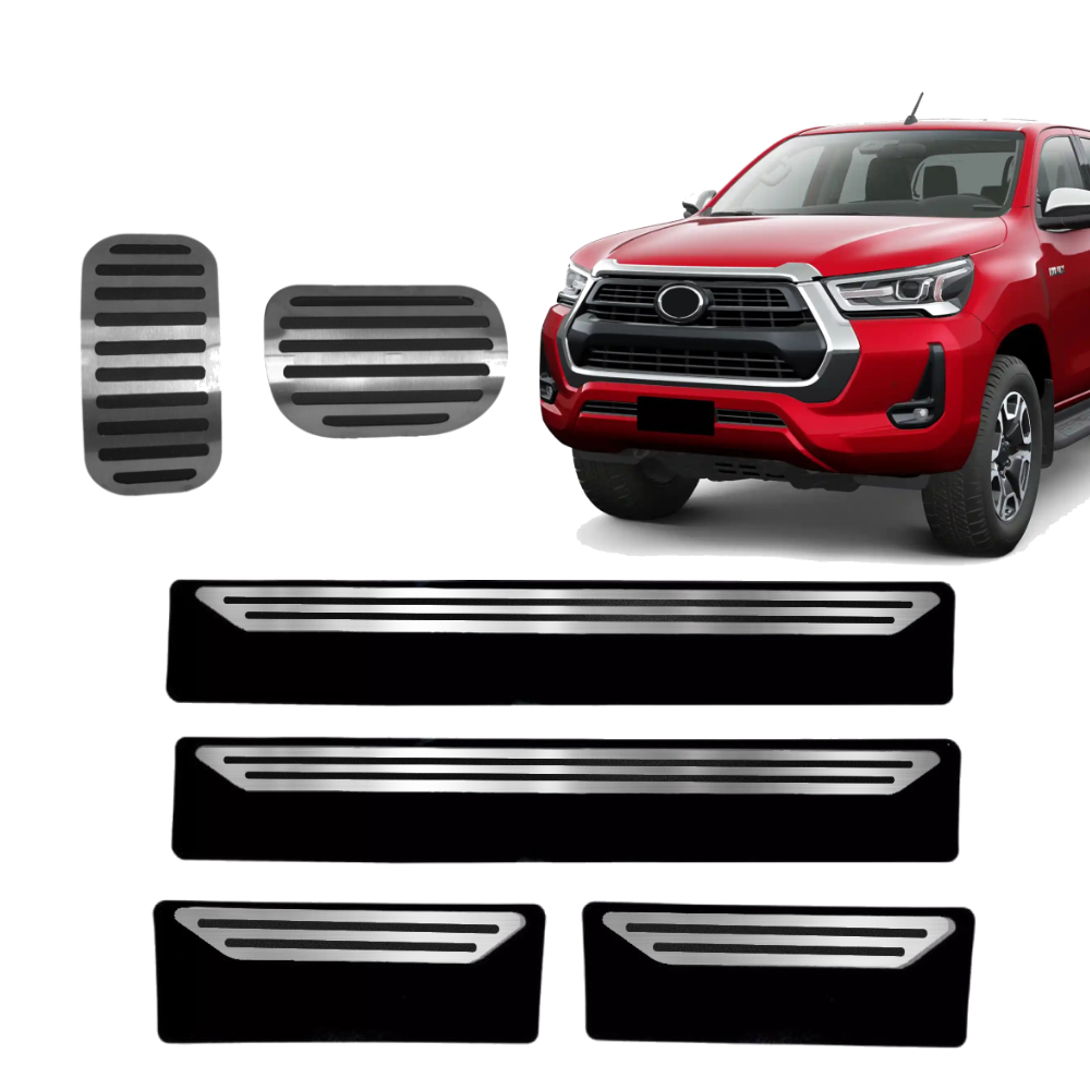 Pedaleira E Soleira At Liso Toyota Hilux - 1