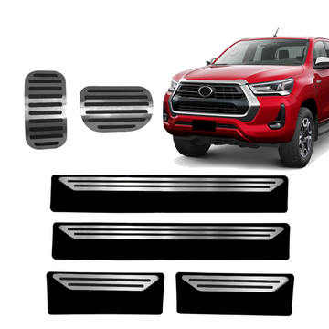Pedaleira E Soleira At Liso Toyota Hilux - 1