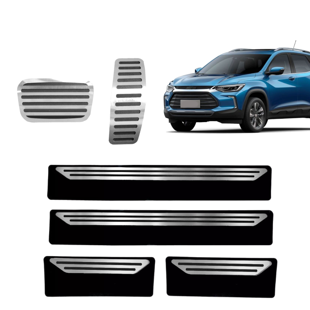 Pedaleira E Soleira At Liso Chevrolet Tracker Turbo 2020 Em Diante - 1