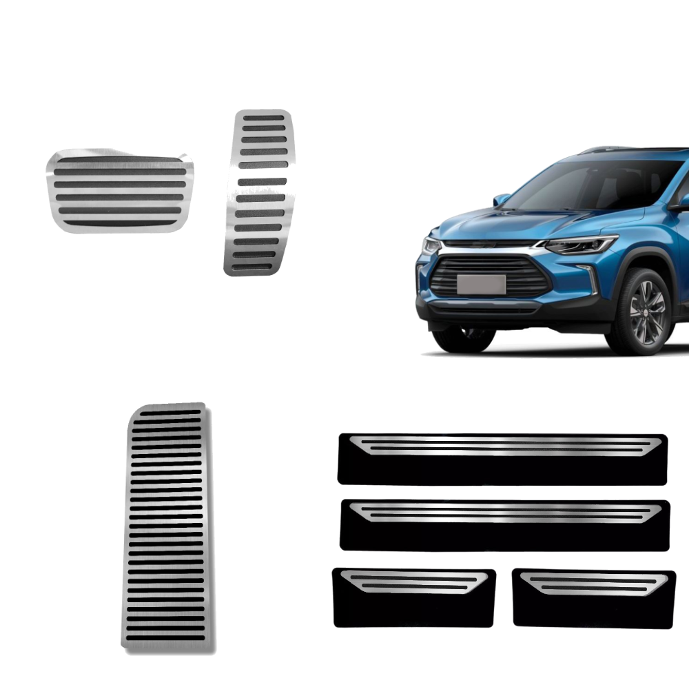 Descanso Soleira E Pedaleira At Liso Chevrolet Tracker Turbo 2020 Em Diante - 1