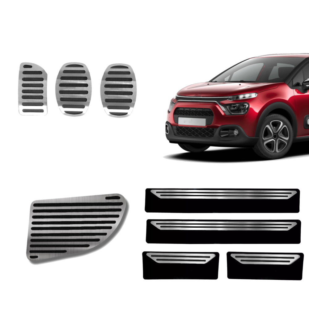 Descanso Soleira E Pedaleira Mt Liso Citroen C3 2022 Em Diante - 1