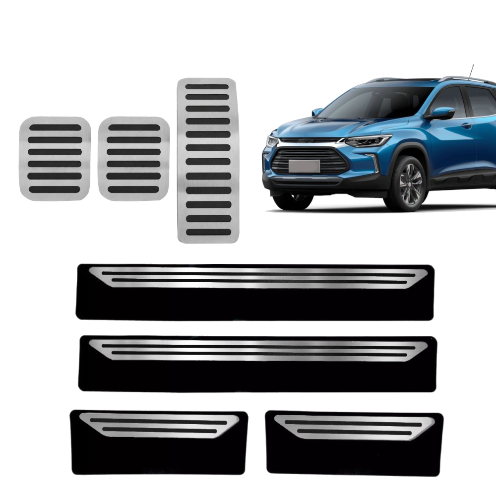 Pedaleira E Soleira Mt Liso Chevrolet Tracker 2020 Em Diante - 1