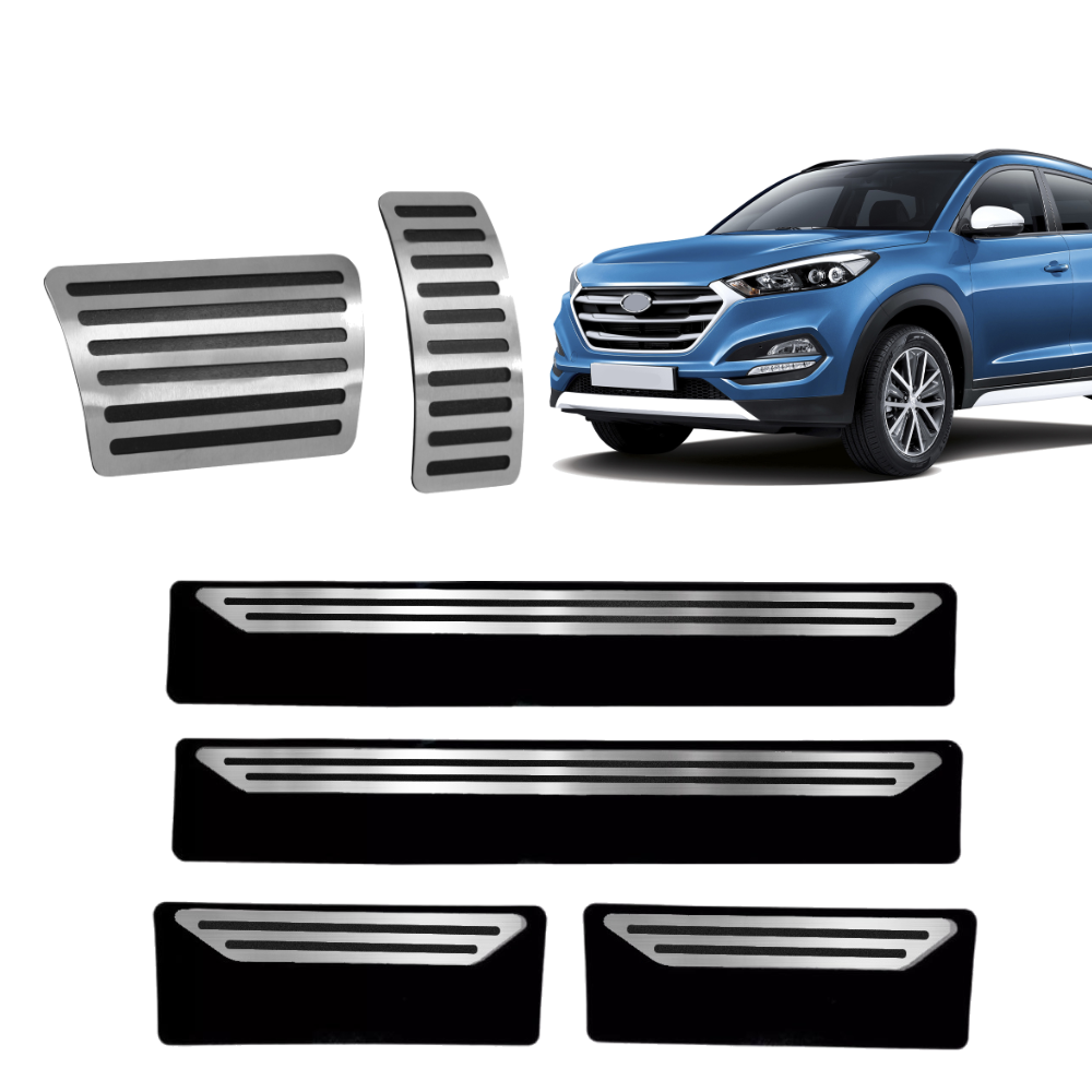 Pedaleira E Soleira At Liso Hyundai Tucson - 1