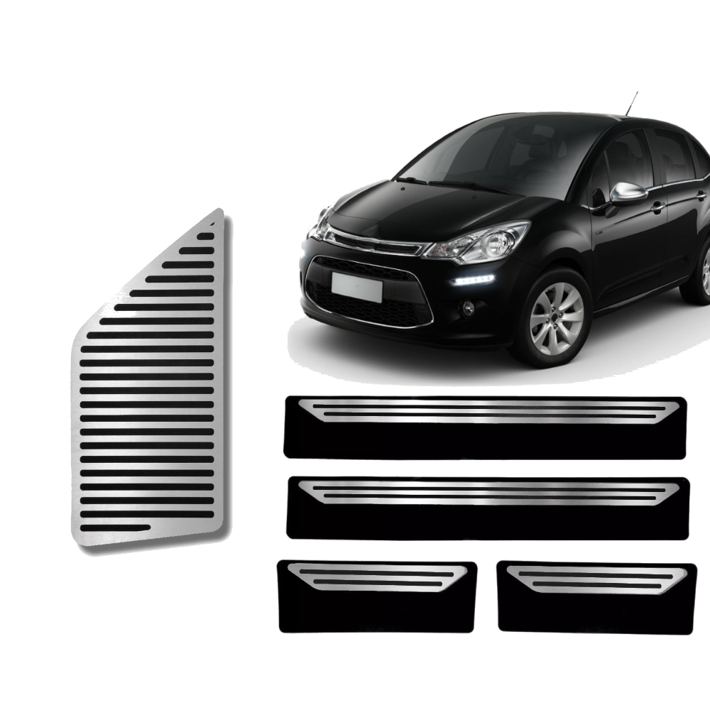 Soleira E Descanso Liso Citroen C3 2013 A 2021 - 1