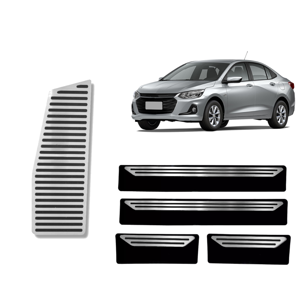 Soleira E Descanso Liso Chevrolet Onix Plus - 1