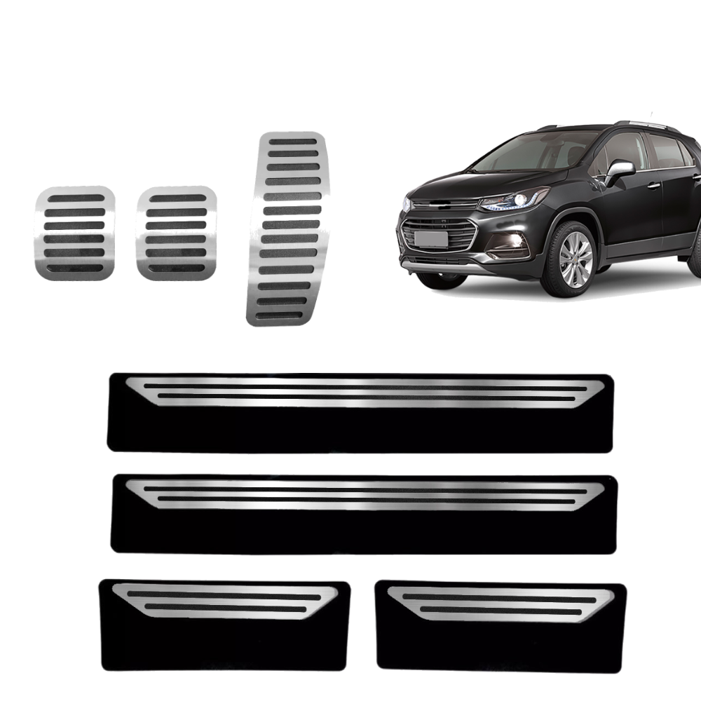 Pedaleira E Soleira Mt Liso Chevrolet Tracker 2012 A 2019 - 1