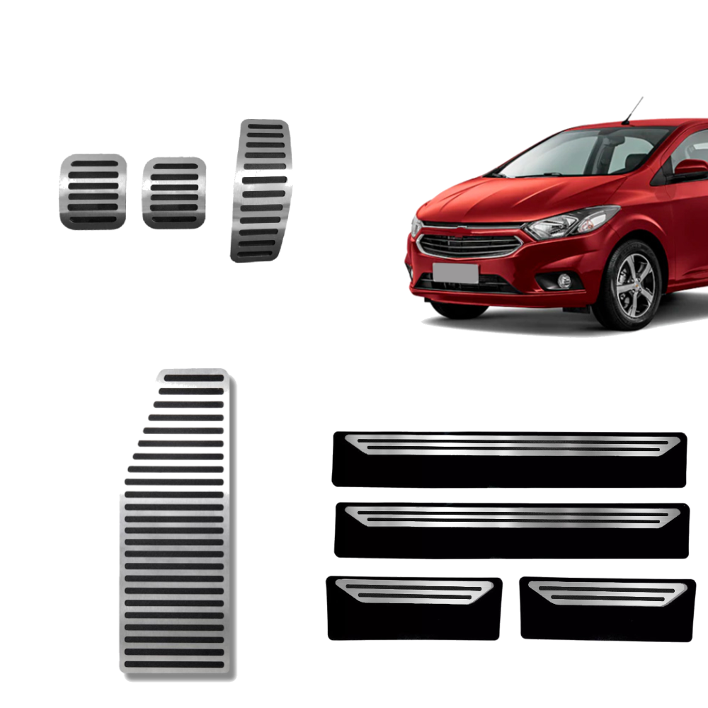 Descanso Soleira E Pedaleira Mt Liso Chevrolet Onix 2013 A 2019 - 1
