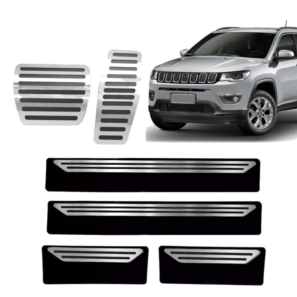 Pedaleira E Soleira At Liso Jeep Compass - 1