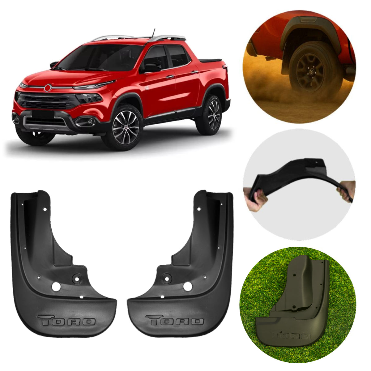 Par Apara Barro Lameira Fiat Toro 2016 a 2023