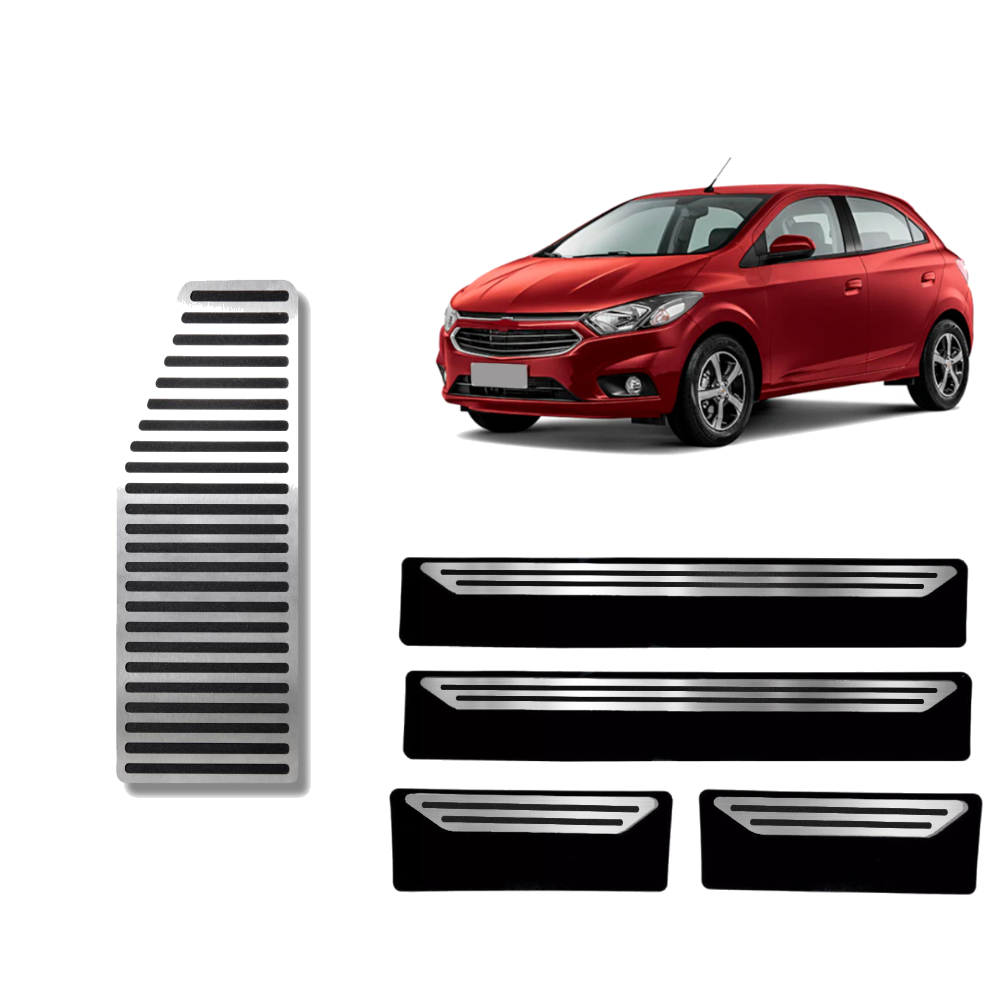 Soleira E Descanso Liso Chevrolet Onix 2013 A 2019 - 1