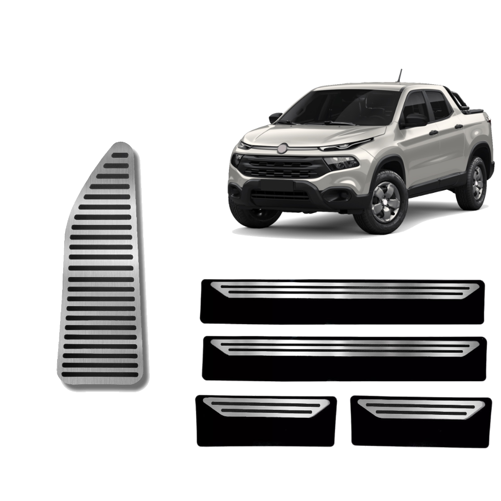 Soleira E Descanso Liso Fiat Toro 2016 A 2024 - 1