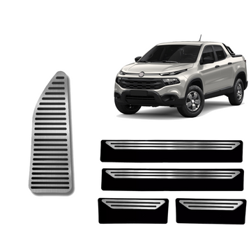 Soleira E Descanso Liso Fiat Toro 2016 A 2024 - 1