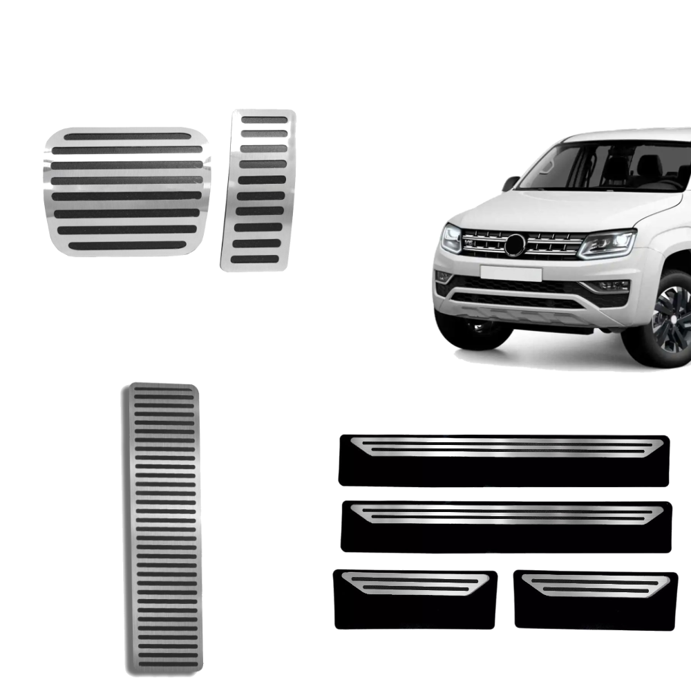 Descanso Soleira E Pedaleira At Liso Volkswagen Amarok - 1