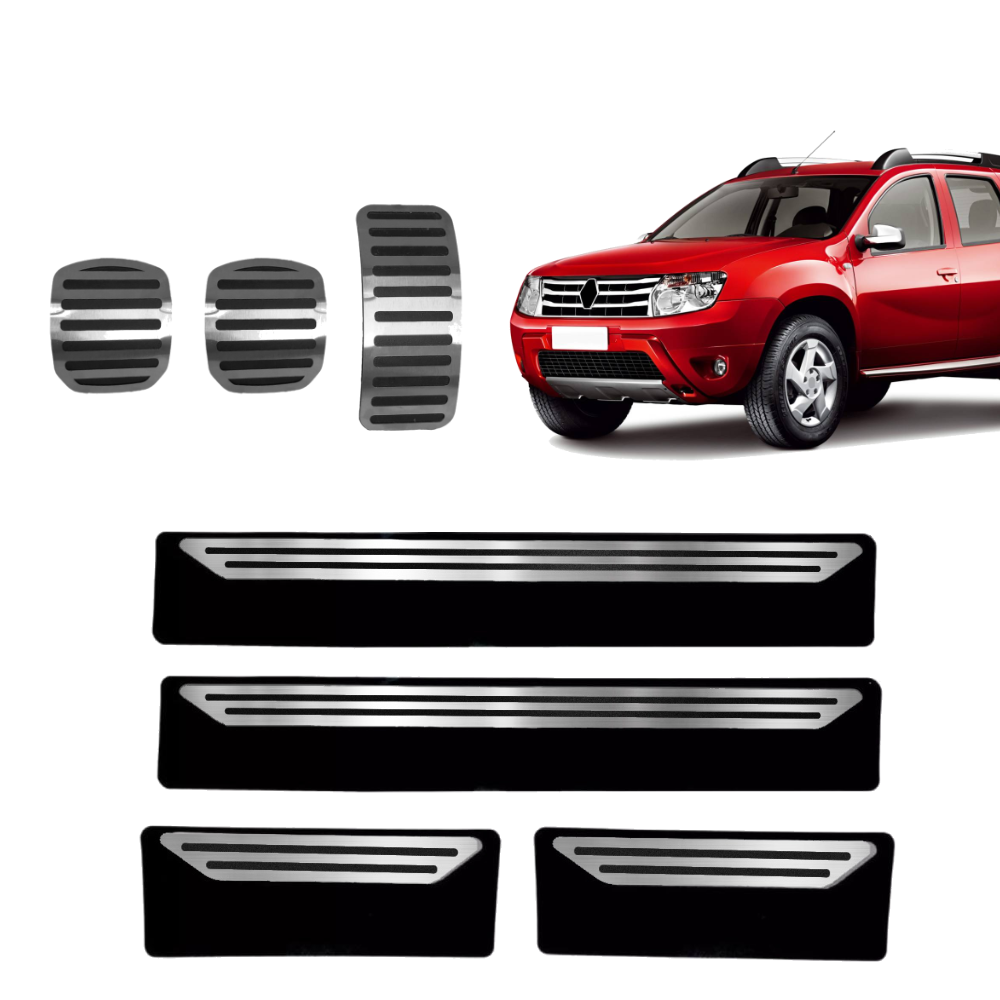 Pedaleira E Soleira Mt Liso Renault Duster 12 A 20 - 1