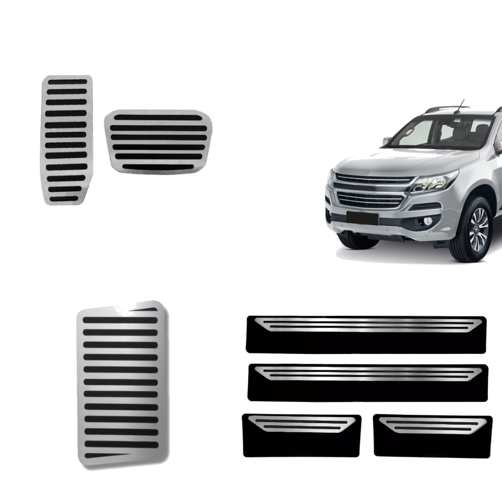 Descanso Soleira E Pedaleira At Liso Chevrolet S10 2017 Em Diante - 1