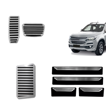 Descanso Soleira E Pedaleira At Liso Chevrolet S10 2017 Em Diante - 1