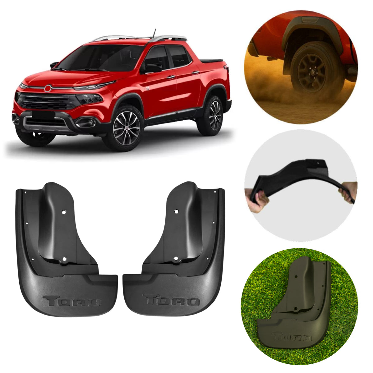 Par Apara Barro Lameira Fiat Toro 2016 a 2023