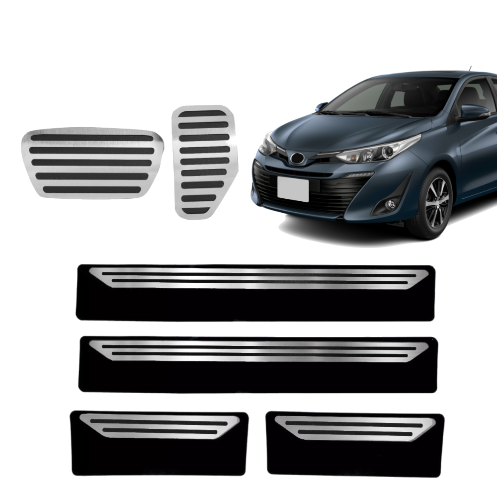 Pedaleira E Soleira At Liso Toyota Yaris - 1