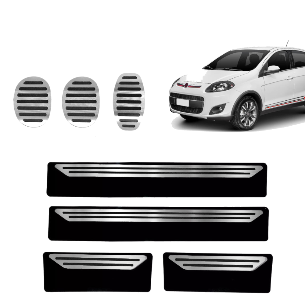 Pedaleira E Soleira Mt Liso Fiat Palio 13 A 17 - 1