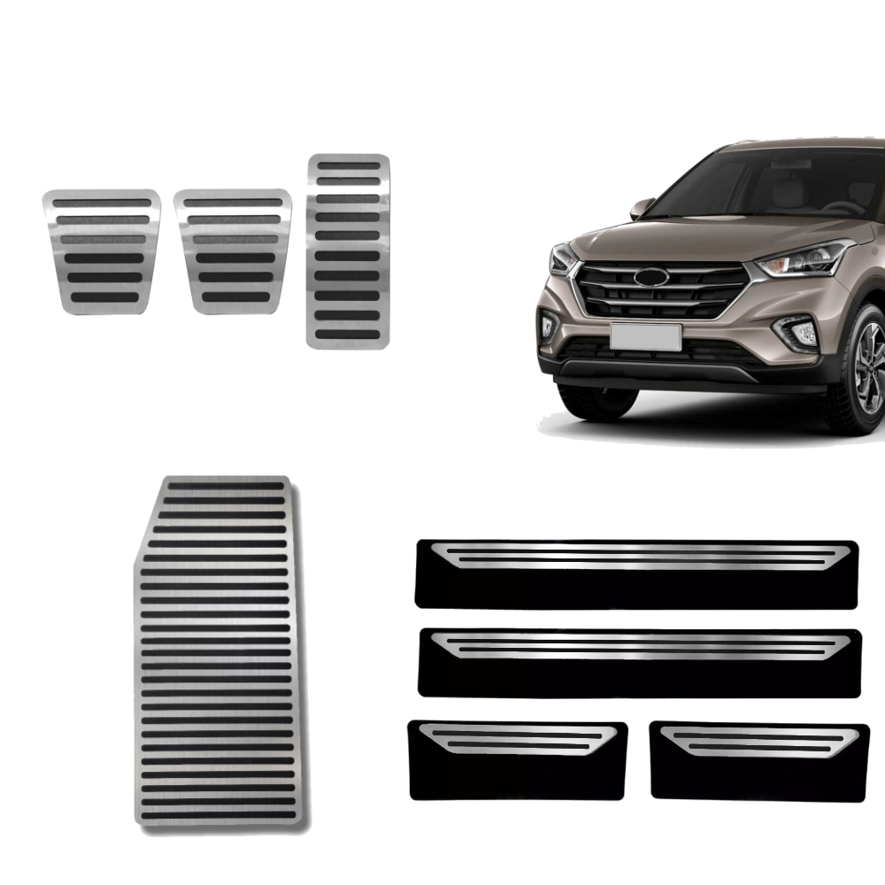 Descanso Soleira E Pedaleira Mt Liso Hyundai Creta Ate 2021 - 1