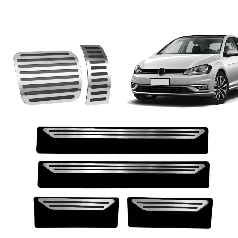Pedaleira E Soleira At Liso Volkswagen Golf - 1