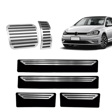 Pedaleira E Soleira At Liso Volkswagen Golf - 1
