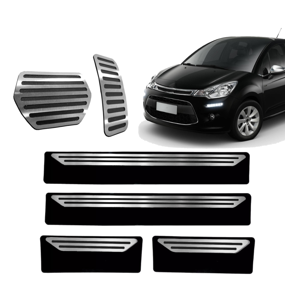 Pedaleira E Soleira At Liso Citroen C3 2013 A 2021 - 1