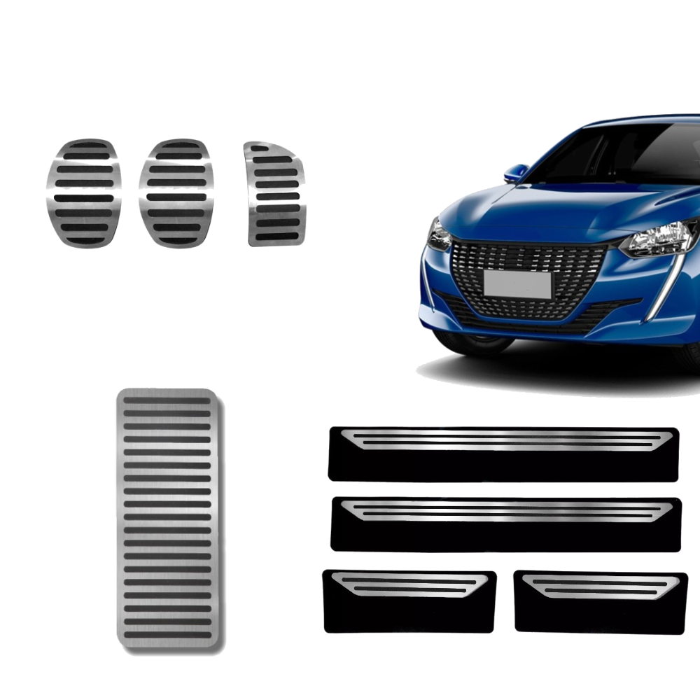 Descanso Soleira E Pedaleira Mt Liso Peugeot 208 Novo - 1