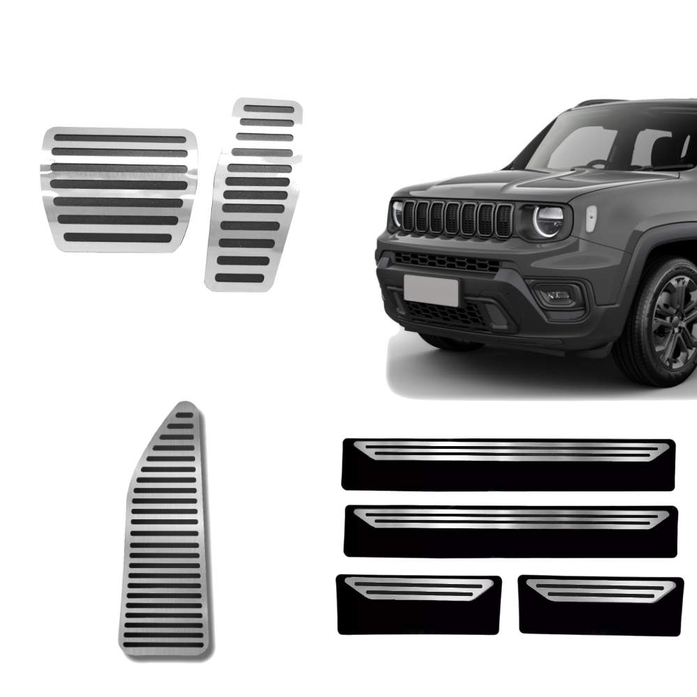 Descanso Soleira E Pedaleira At Liso Jeep Renegade - 1