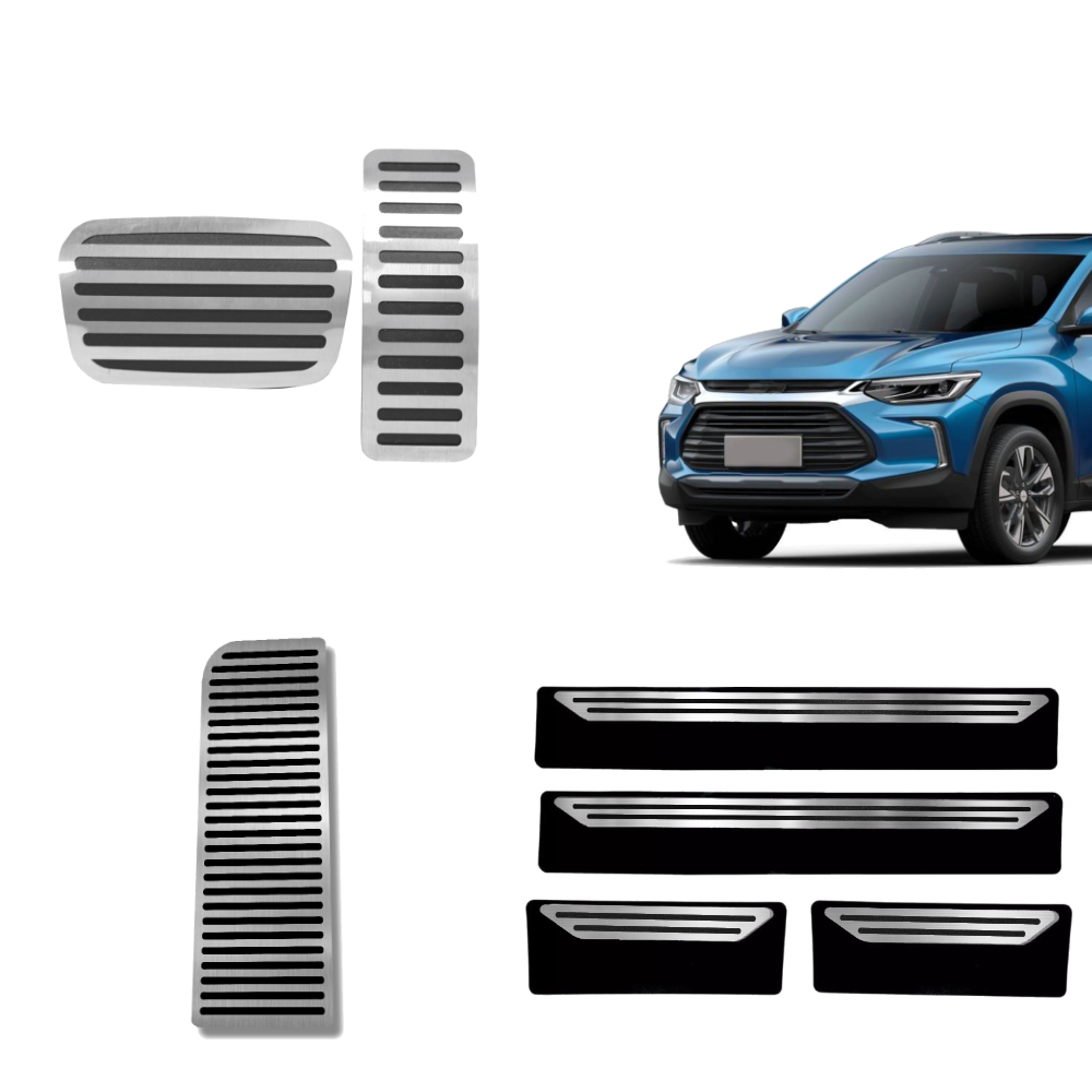 Descanso Soleira E Pedaleira At Liso Chevrolet Tracker 2020 Em Diante - 1