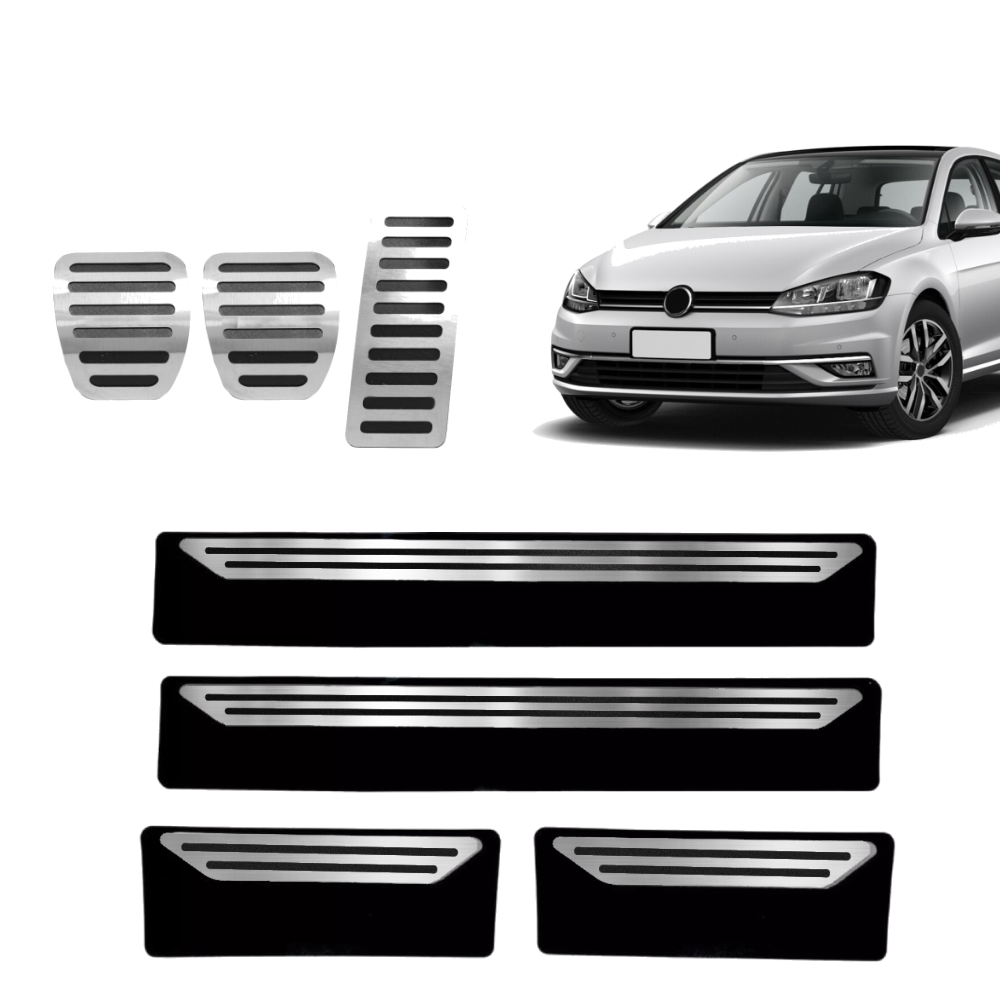 Pedaleira E Soleira Mt Liso Volkswagen Golf - 1