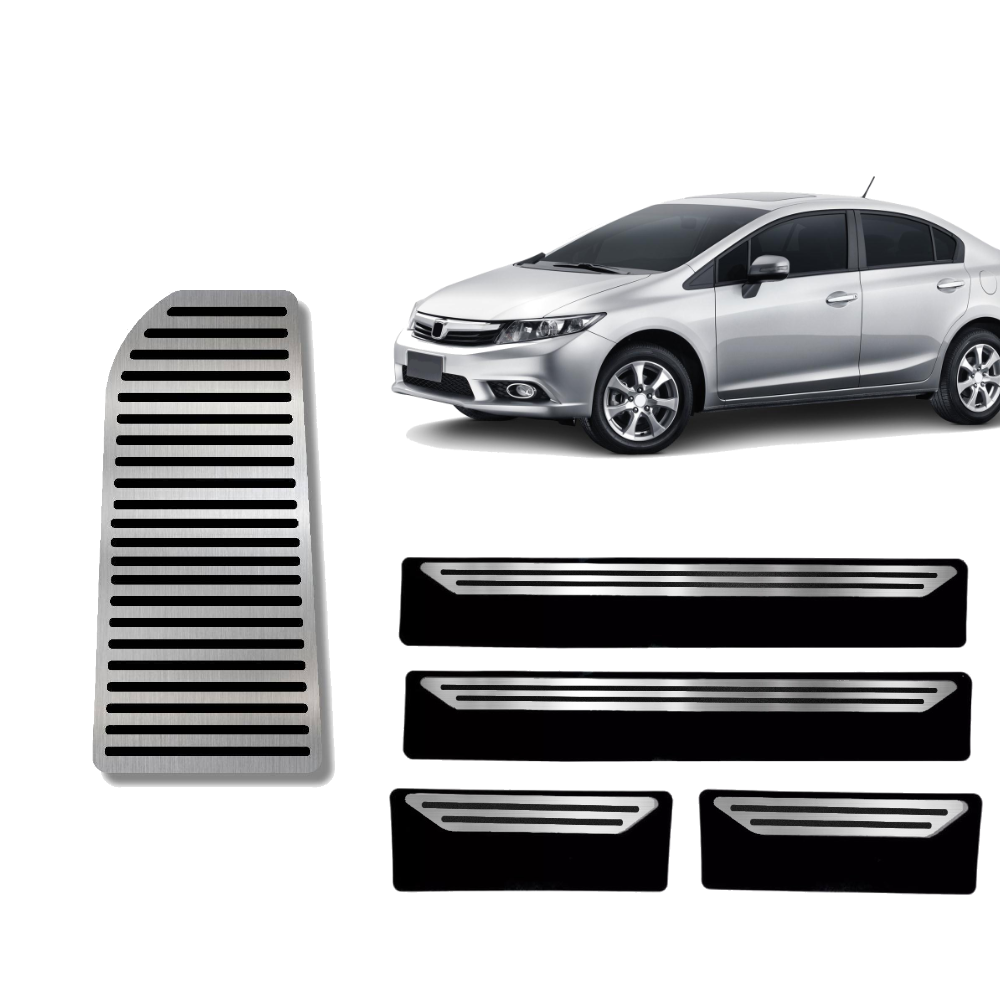 Soleira E Descanso Liso Honda Civic 2012 A 2017 - 1