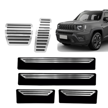 Pedaleira E Soleira At Liso Jeep Renegade - 1