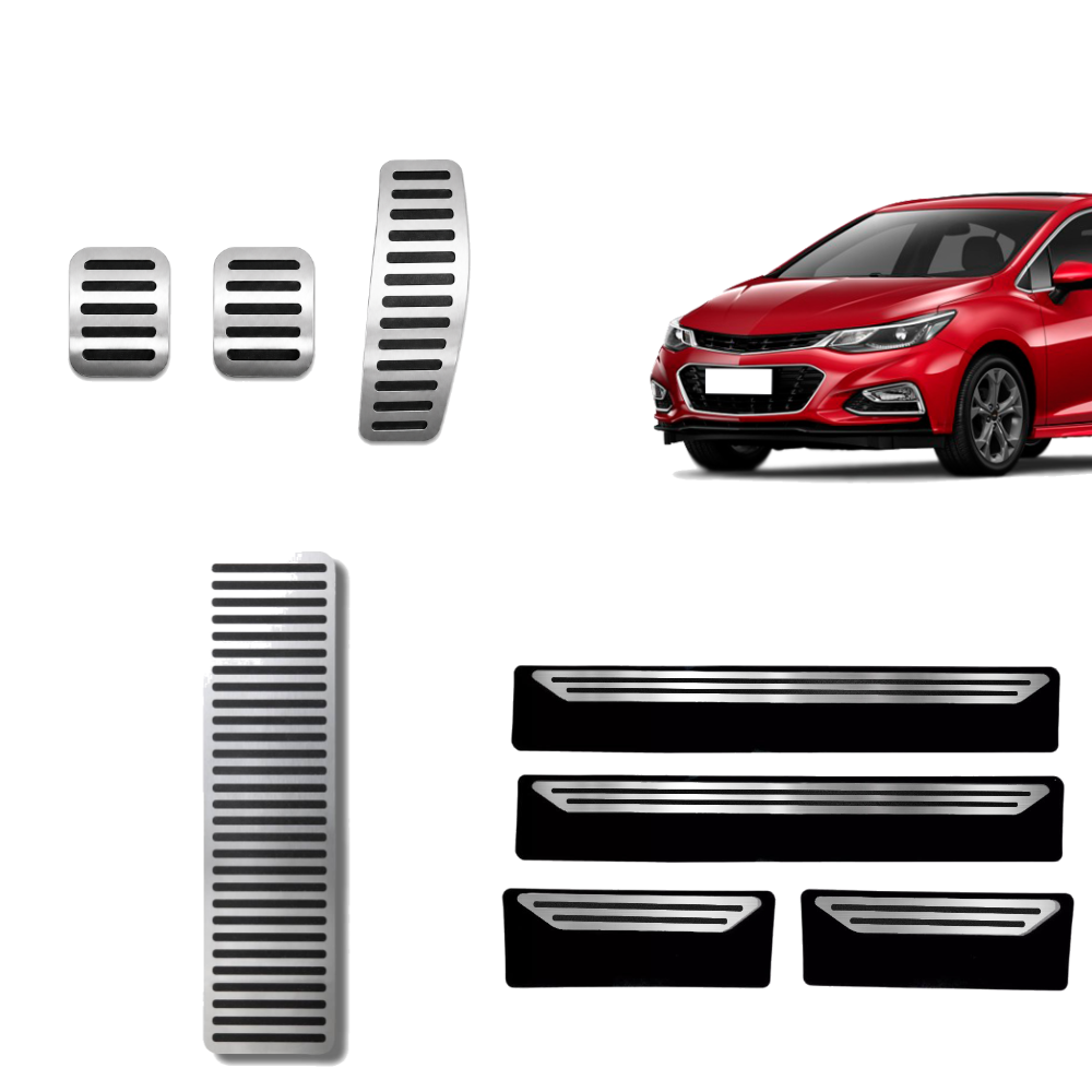 Descanso Soleira E Pedaleira Mt Liso Chevrolet Cruze Turbo 2017 Em Diante - 1