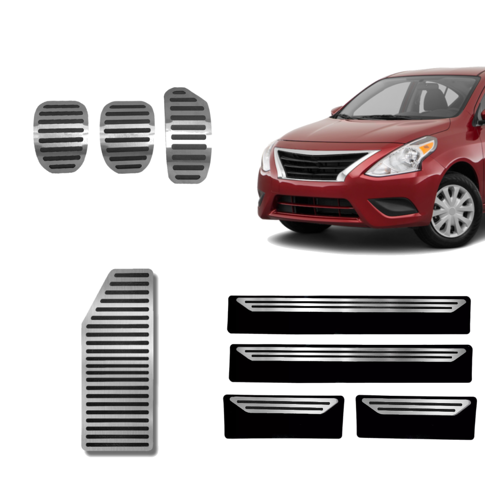 Descanso Soleira E Pedaleira Mt Liso Nissan Versa 2016 A 2020 - 1