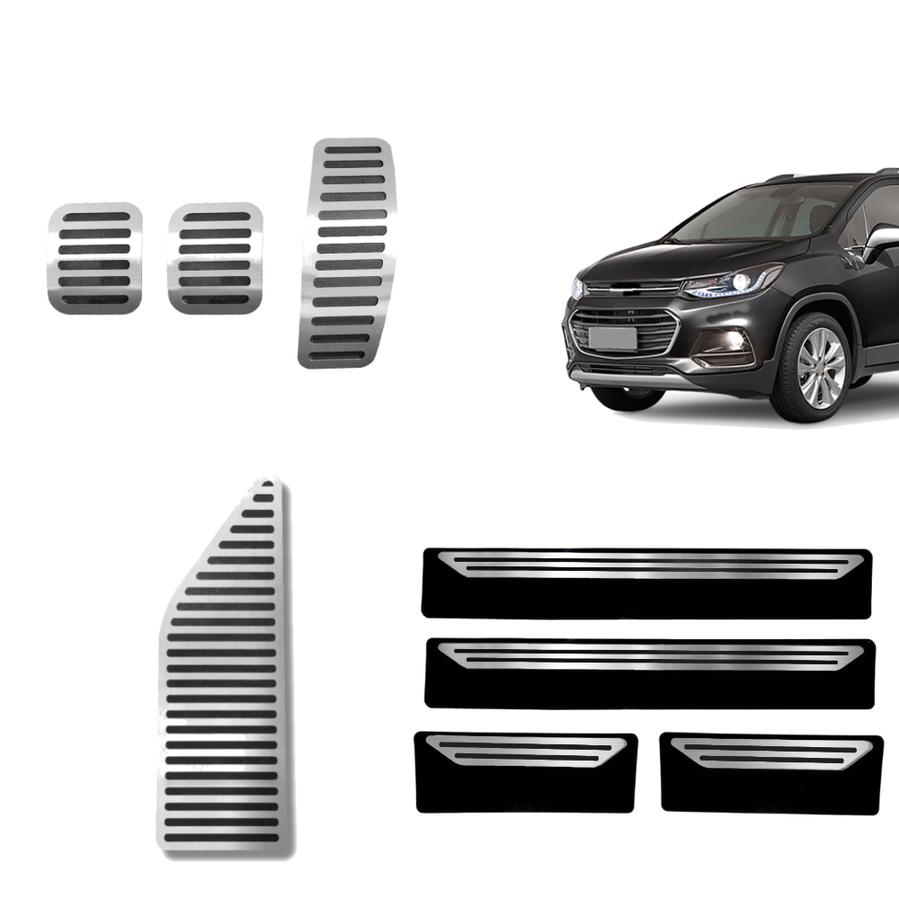 Descanso Soleira E Pedaleira Mt Liso Chevrolet Tracker 2012 A 2019 - 1
