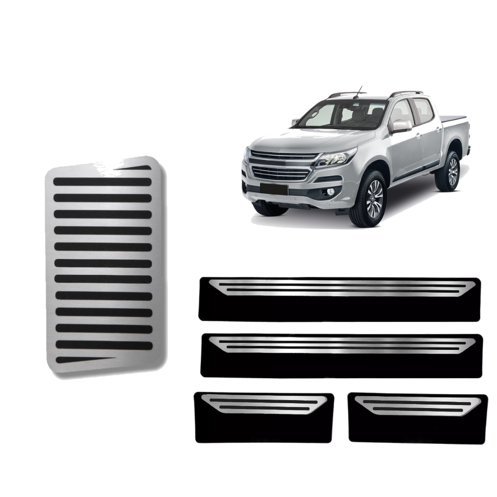 Soleira E Descanso Liso Chevrolet S10 2017 Em Diante - 1