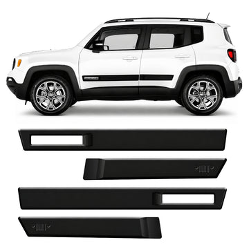 Friso Preto Renegade Com Fita Dupla Face GPI Automotiva