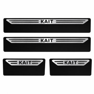 Kit soleira baixo relevo Kait em aço inox