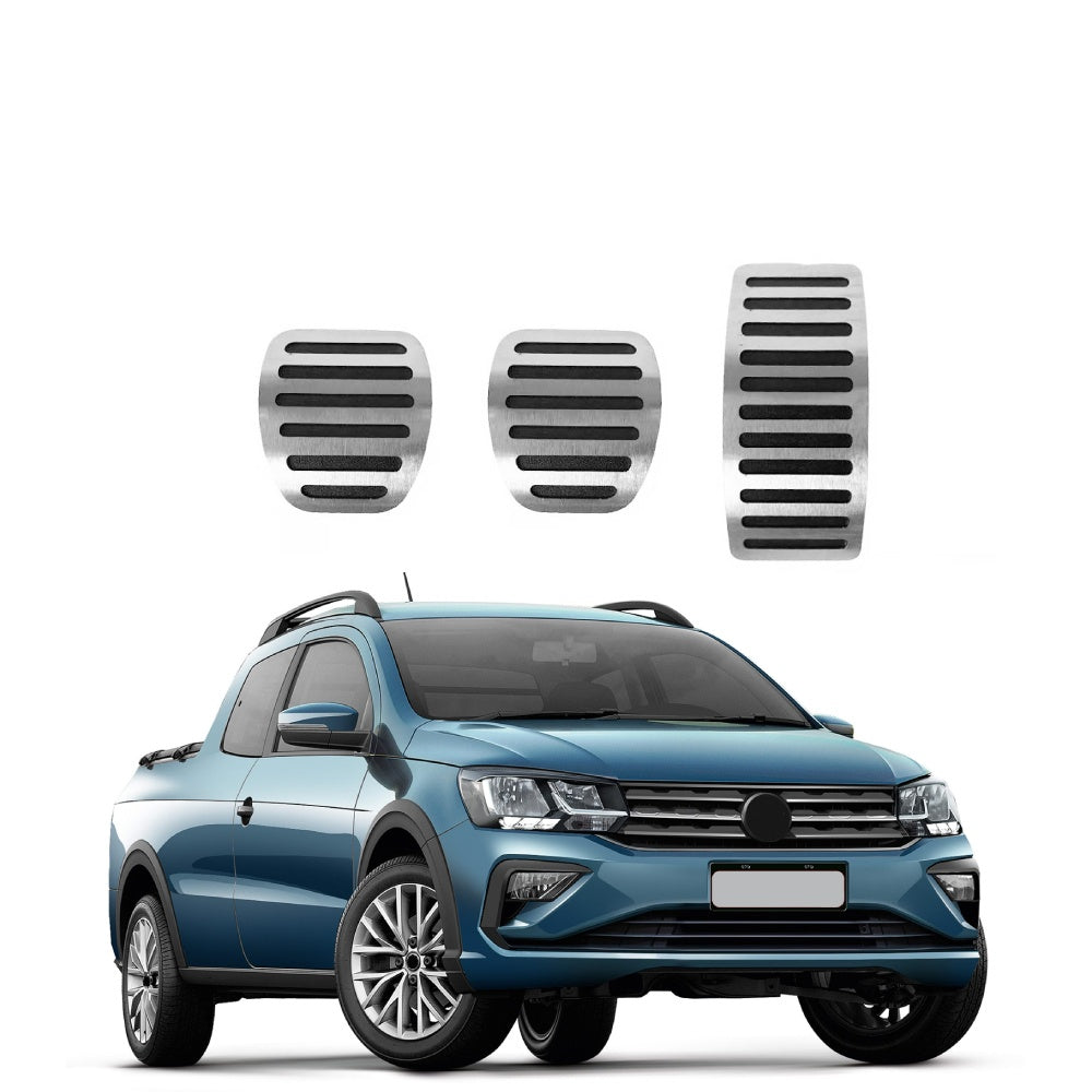 Pedaleira em Aço Inox Volkswagen Saveiro