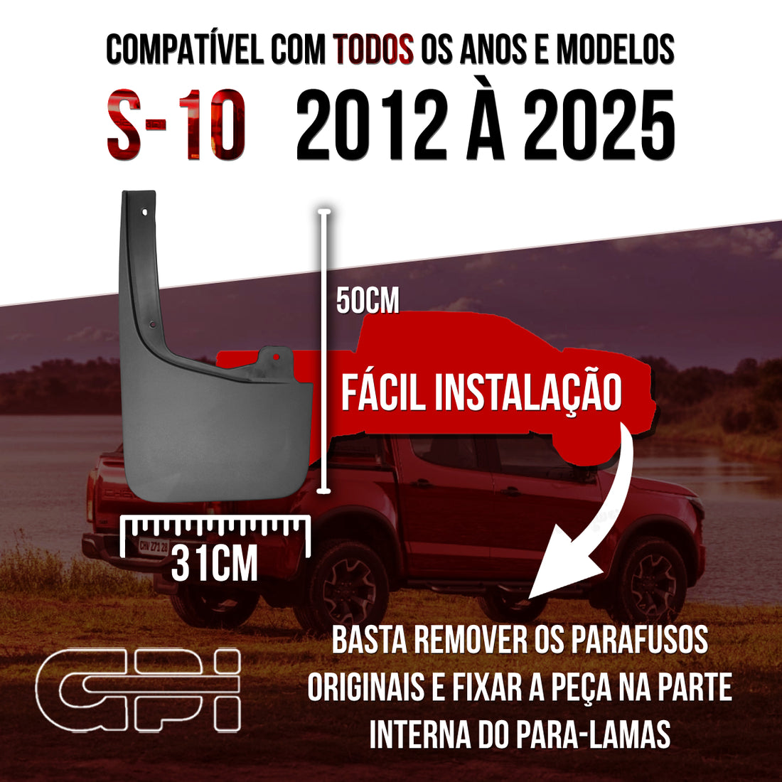Apara Barro Traseiro Esquerdo Chevrolet S10