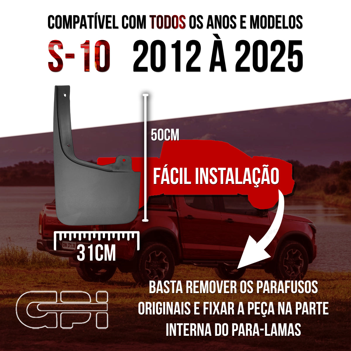 Apara Barro Traseiro Esquerdo Chevrolet S10