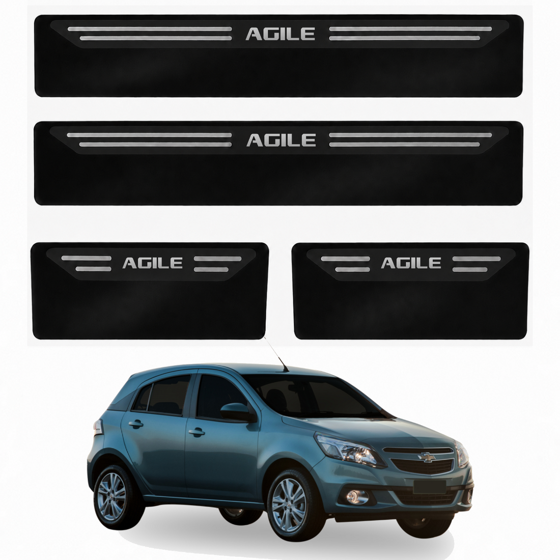 Soleira Black Chevrolet Agile - 1