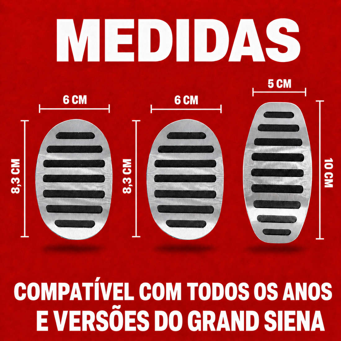 Pedaleira E Soleira Mt Liso Fiat Grand Siena - 1