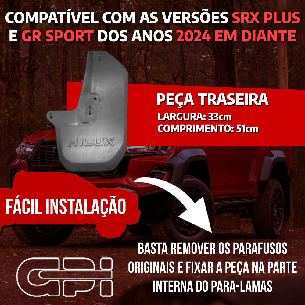 Apara Barro Traseiro Direito Toyota Hilux