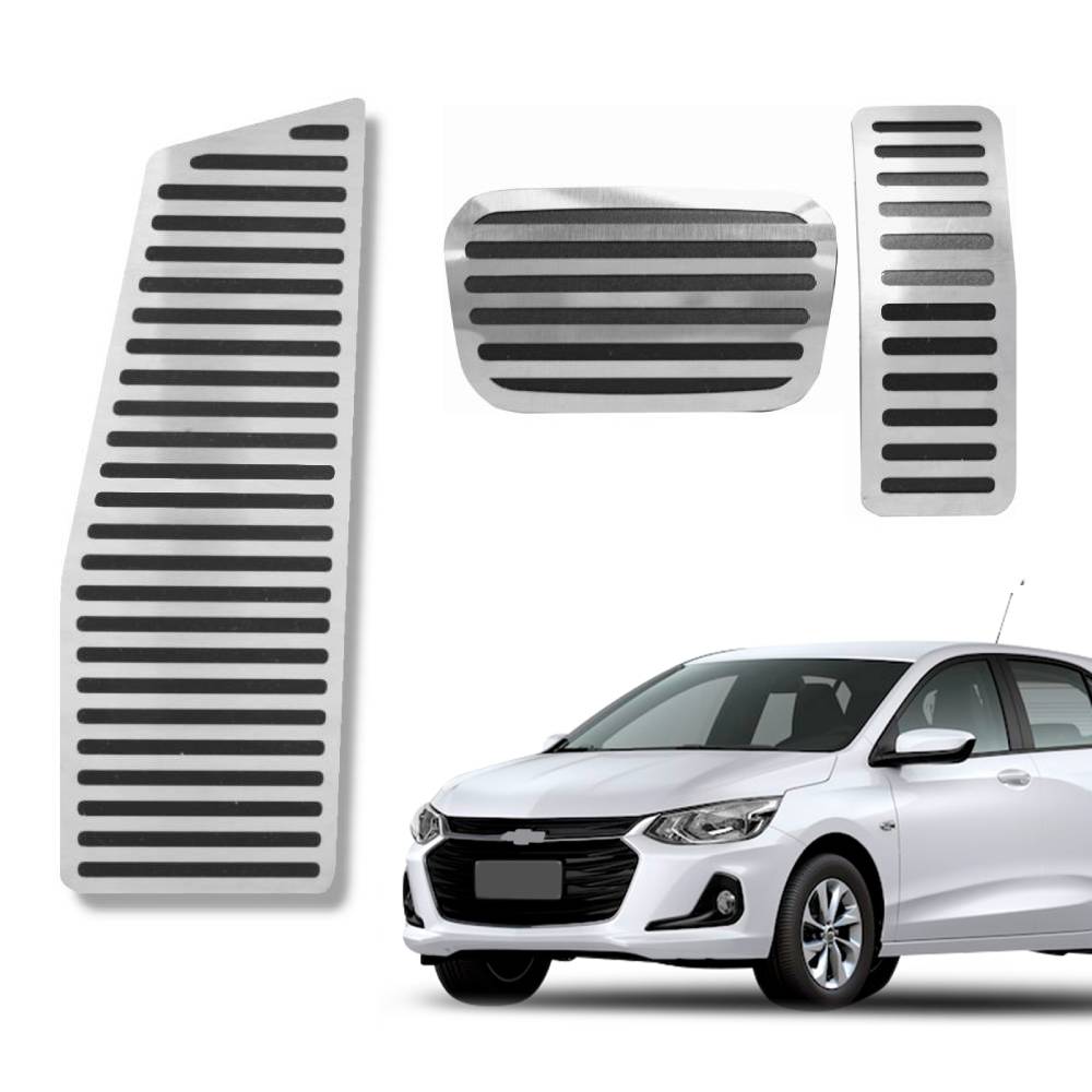 Descanso E Pedaleira Lisa At Chevrolet Onix Turbo 2020 Em Diante - 1