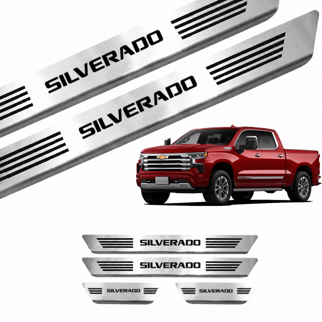 Soleira Curvada Chevrolet Silverado - 1