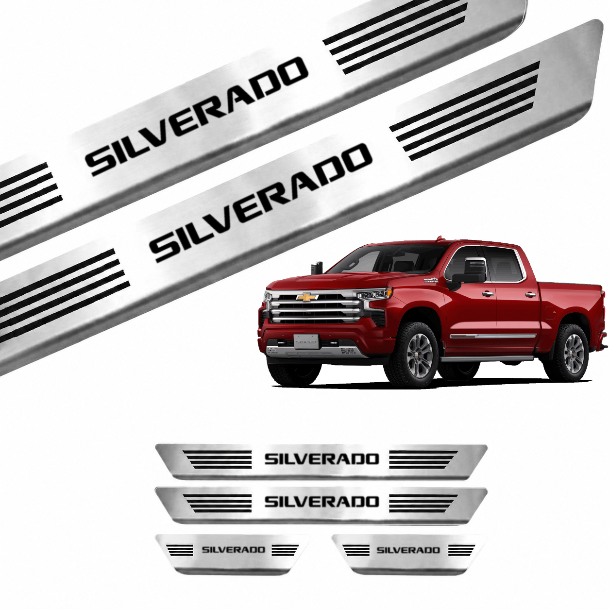Soleira Curvada Chevrolet Silverado - 2